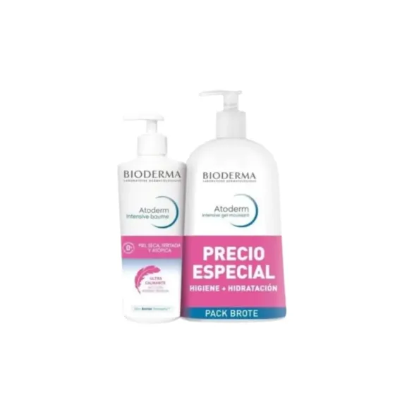 BIODERMA PACK ATODERM INTENSIVE BAUME 500 ML + ATODERM INTENSIVE GEL MOUSSANT 1 L