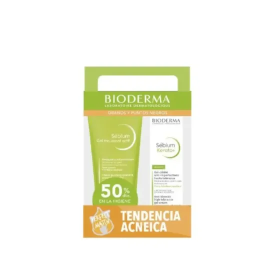 BIODERMA SEBIUM GEL MOUSSANT ACTIF 200 ML + SEBIUM KERATO+ 30 ML