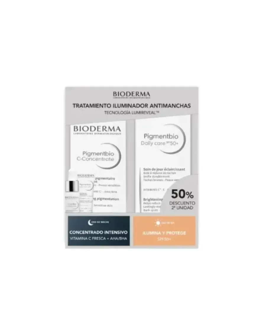 BIODERMA PACK PIGMENTBIO C-CONCENTRATE  + PIGMENTBIO DAILY CARE 50+