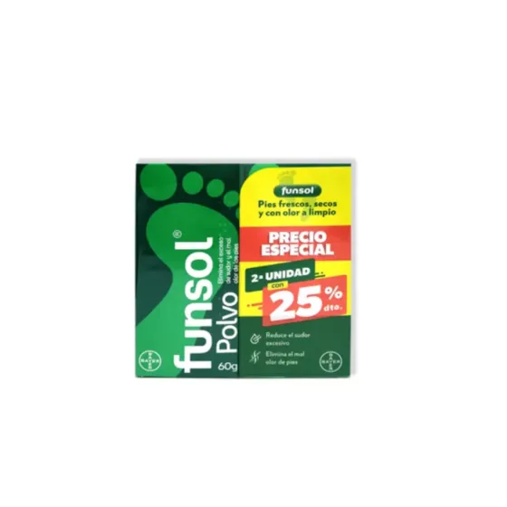 FUNSOL POLVO DUPLO 60 GR + 60 GR