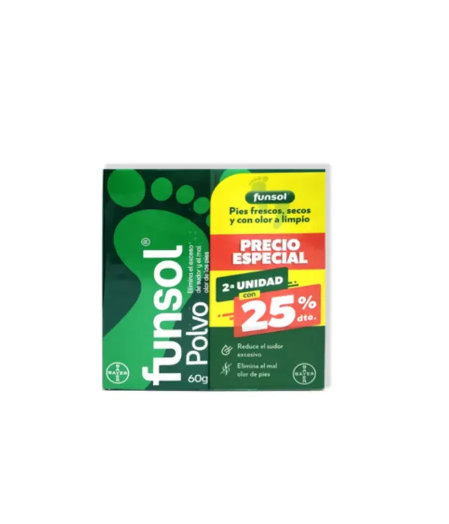 FUNSOL POLVO DUPLO 60 GR + 60 GR