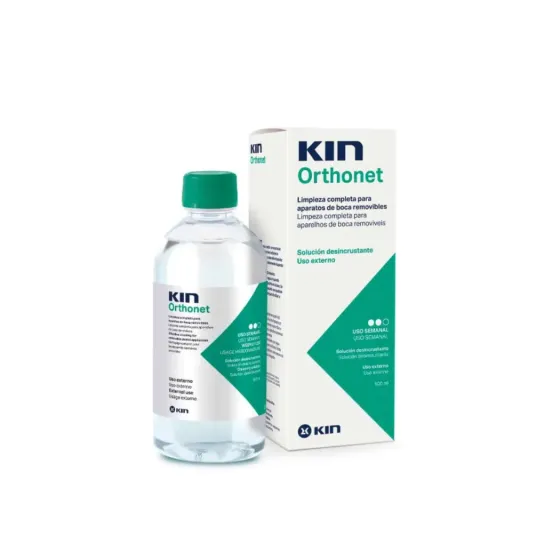 KIN ORTHONET DESINCRUSTANTE SEMANAL LIMPIEZA PROTESIS DENTAL 500 ML