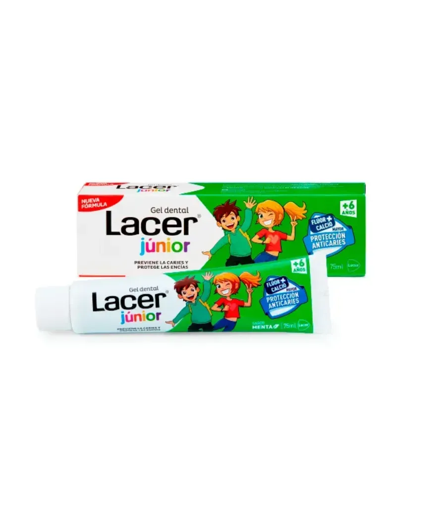 LACER JUNIOR GEL DENTAL SABOR MENTA 75 ML