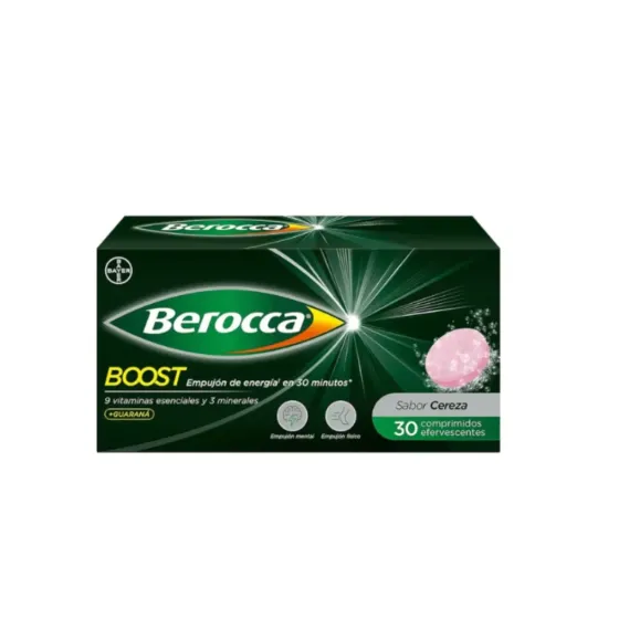 BEROCCA BOOST  30 COMPRIMIDOS EFERVESCENTES