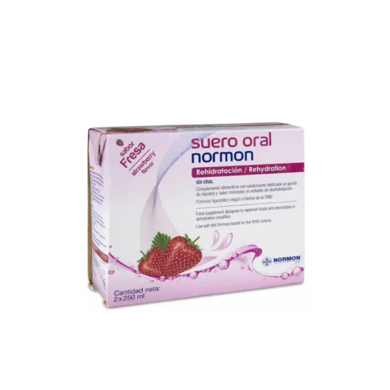 NORMON SUERO ORAL SABOR FRESA PACK  2 BRIKS 250 ML