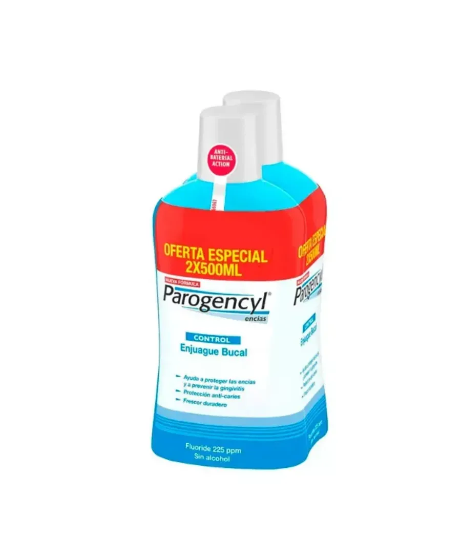 PAROGENCYL ENCIAS CONTROL ENJUAGUE BUCAL 2 x 500 ML