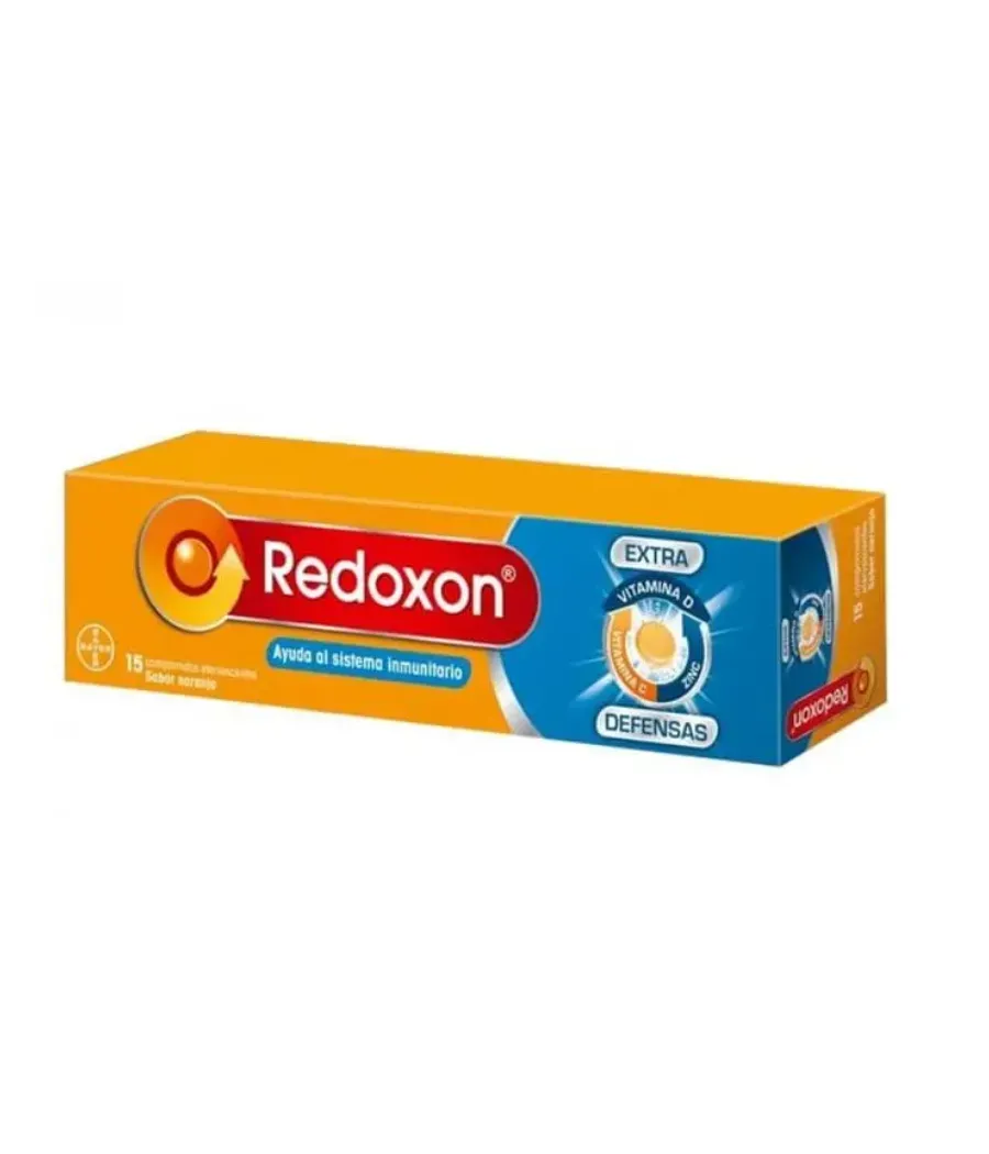 REDOXON EXTRA DEFENSAS SABOR NARANJA 15 COMPRIMIDOS EFERVESCENTES