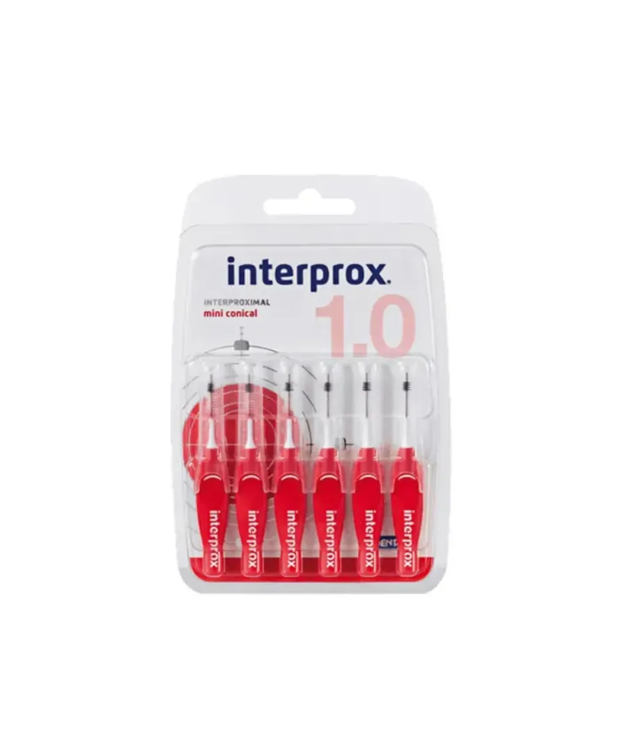 INTERPROX MINI CONICAL RECTO CEPILLO INTERPROXIMAL 6 UNIDADES