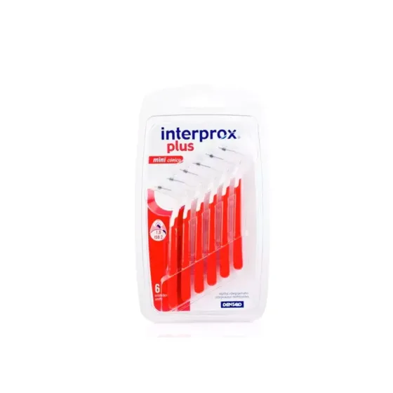 INTERPROX PLUS MINI CONICO CEPILLO ESPACIO INTERPROXIMAL 6 UNIDADES