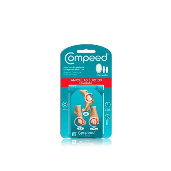 COMPEED AMPOLLAS HIDROCOLOIDE PACK MIXTO 5 UNIDADES