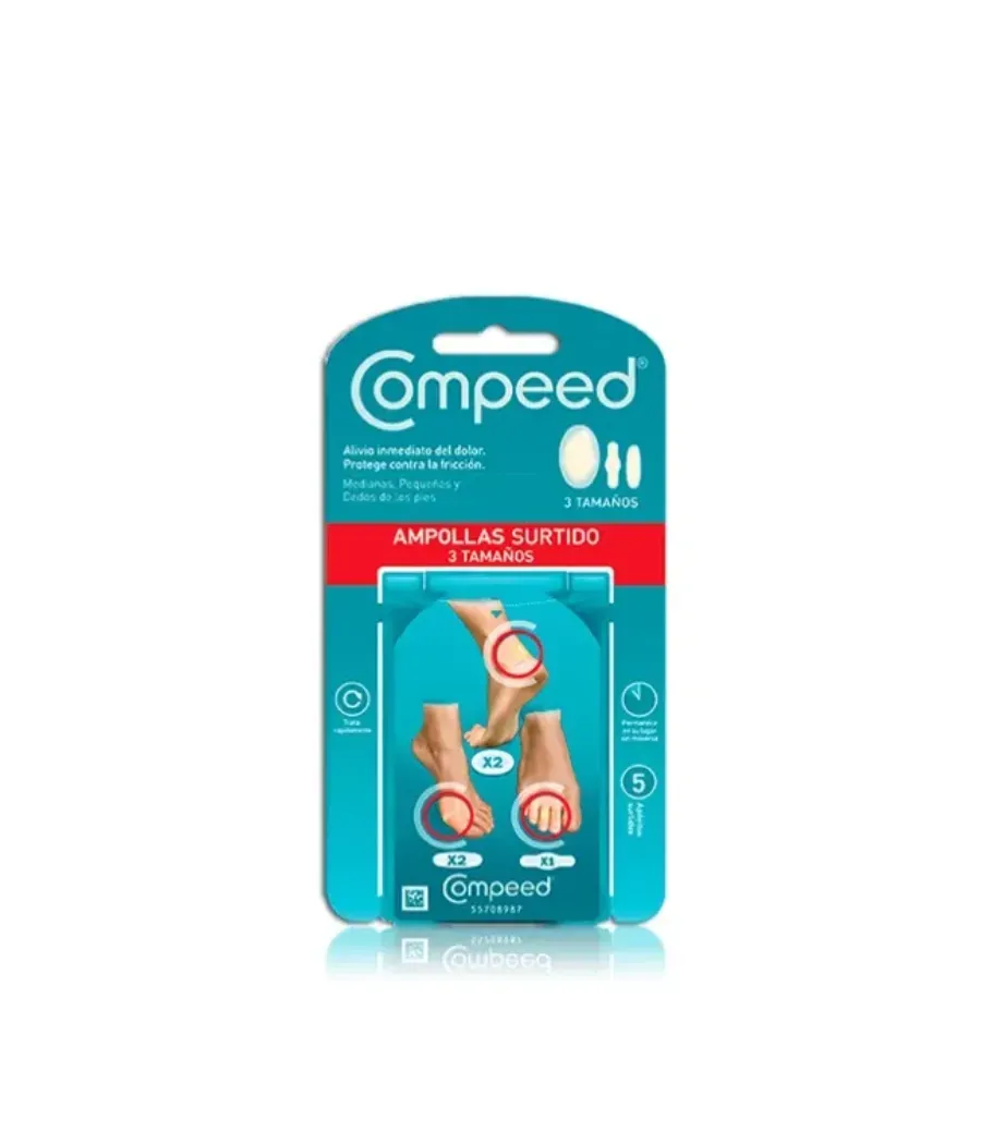 COMPEED AMPOLLAS HIDROCOLOIDE PACK MIXTO 5 UNIDADES