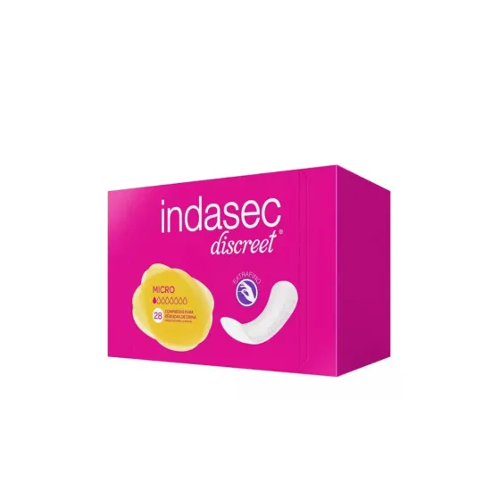 INDASEC DISCREET MICRO COMPRESA PERDIDAS LEVES 28 UNIDADES