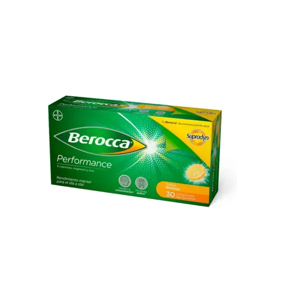 BEROCCA PERFORMANCE SABOR NARANJA 30 COMPRIMIDOS EFERVESCENTES