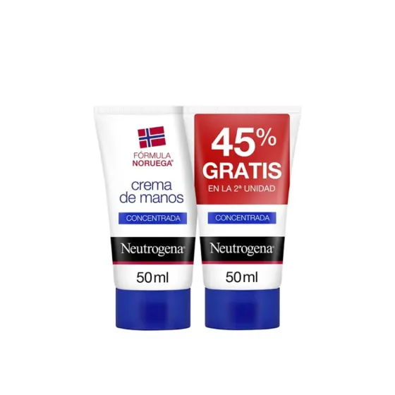 NEUTROGENA CREMA DE MANOS CONCENTRADA 2 ENVASES 50 ML