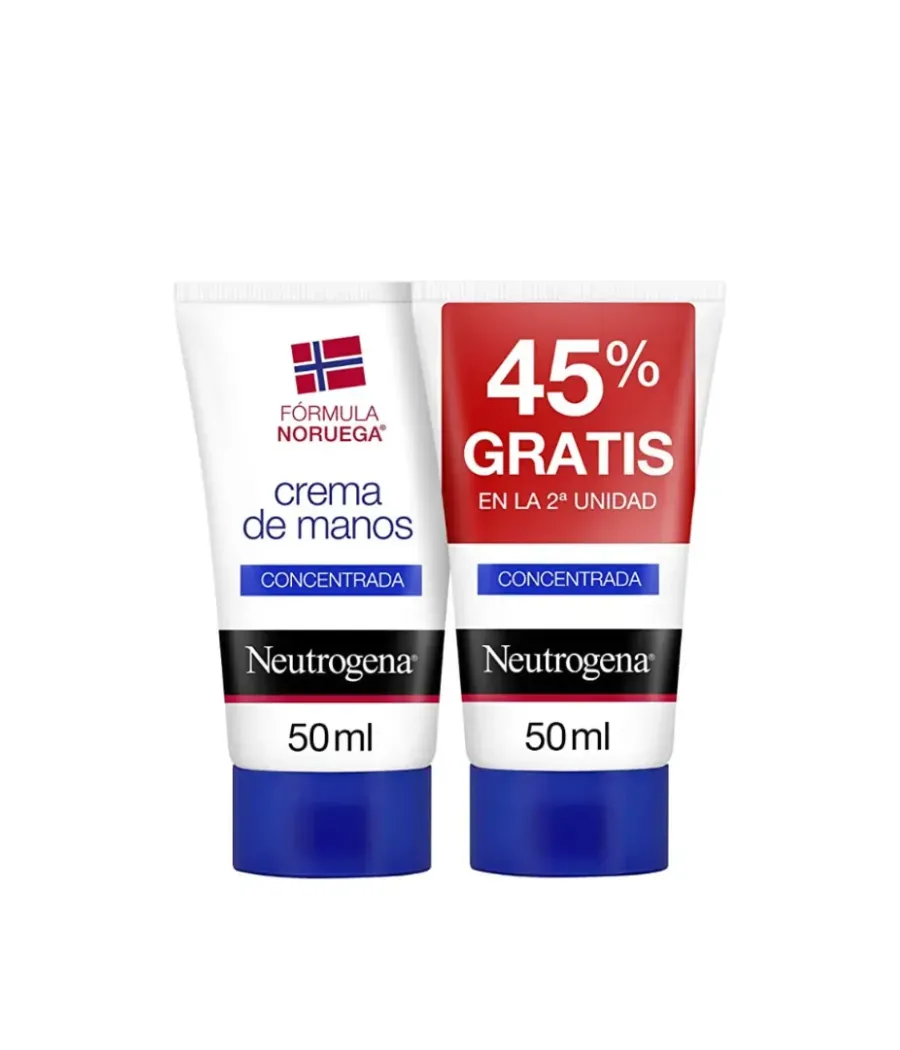 NEUTROGENA CREMA DE MANOS CONCENTRADA 2 ENVASES 50 ML