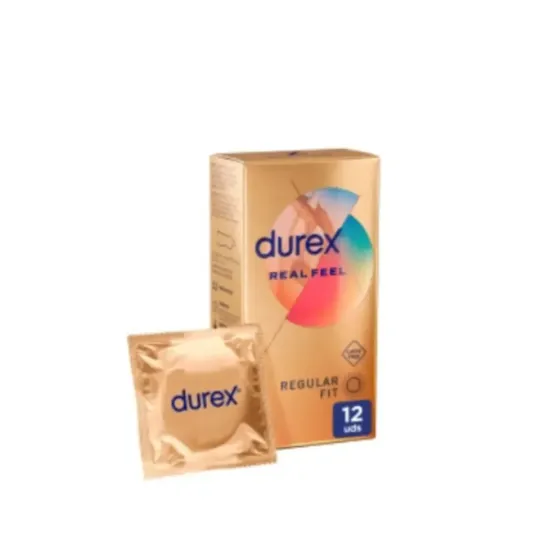 DUREX REAL FEEL SIN LATEX PRESERVATIVOS 12 UNIDADES