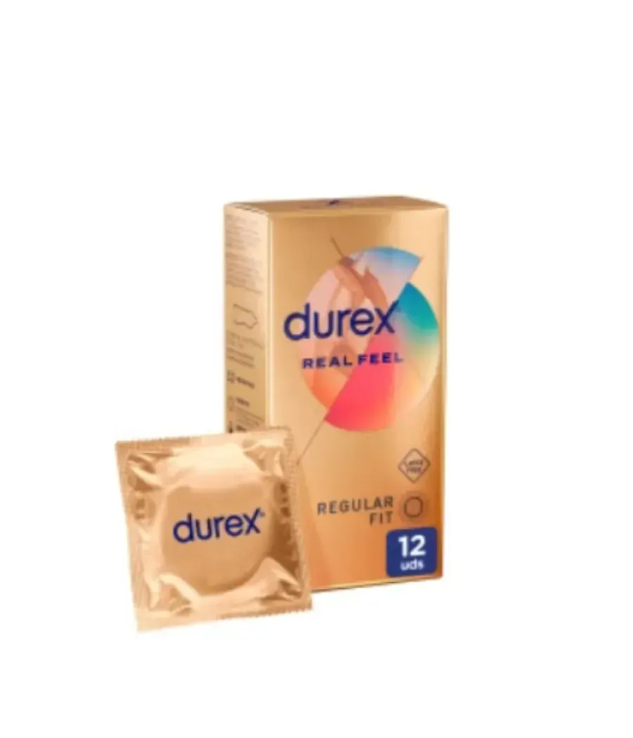 DUREX REAL FEEL SIN LATEX PRESERVATIVOS 12 UNIDADES