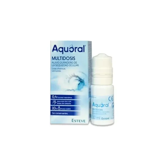 AQUORAL MULTIDOSIS GOTAS OFTALMICAS LUBRICANTES ESTERILES 10 ML