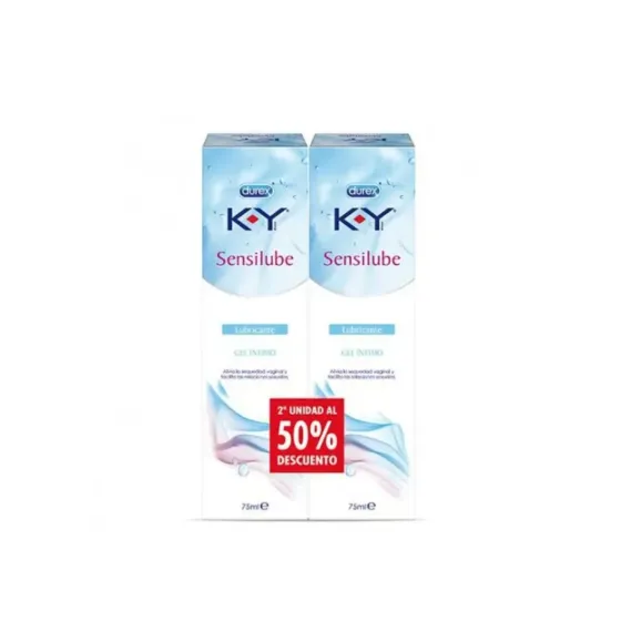 DUREX K-Y GEL LUBRICANTE HIDROSOLUBLE INTIMO 2 UNIDADES 75 ML