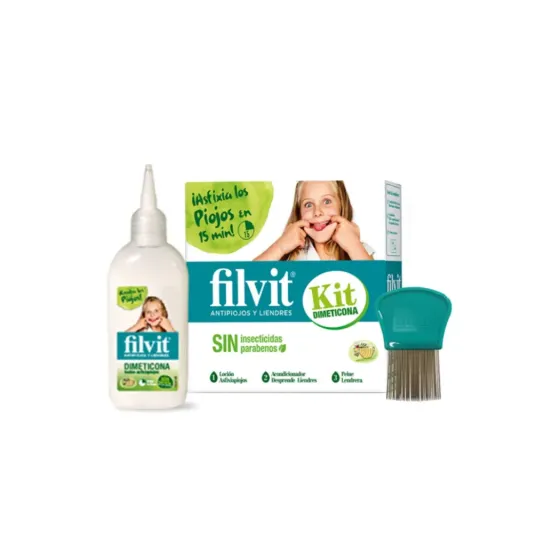 FILVIT KIT SIN INSECTICIDAS LOCION ASFIXIAPIOJOS ACONDICIONADOR DESPRENDELIENDRES 2 ENVASES 125 ML