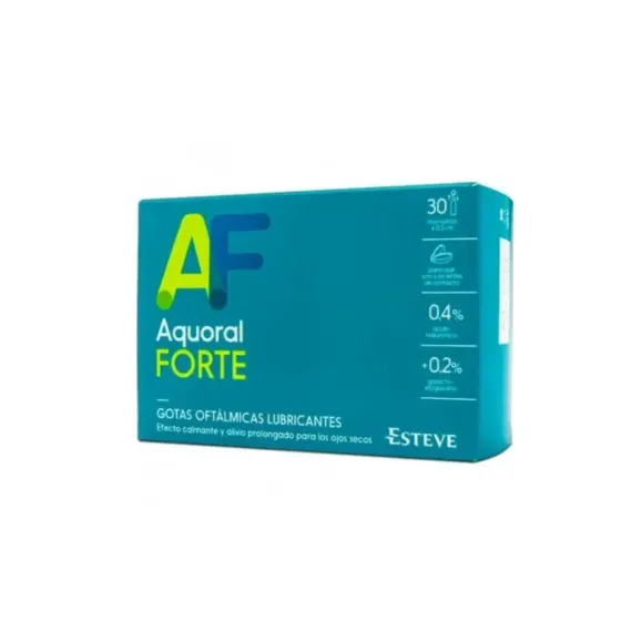 AQUORAL FORTE GOTAS OFTALMICAS LUBRICANTES ESTERILES 30 MONODOSIS