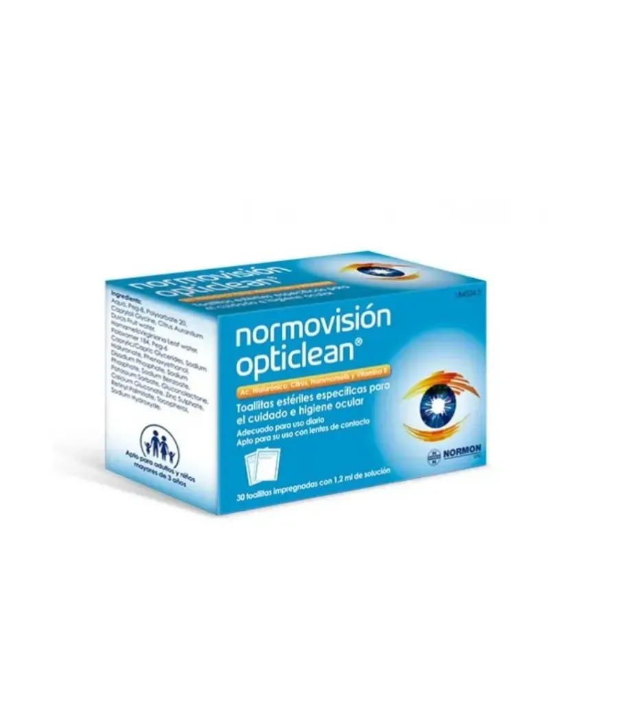 NORMOVISION OPTICLEAN 30 TOALLITAS