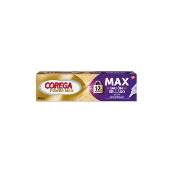 COREGA MAX FIJACION + SELLADO ADHESIVO PROTESIS DENTAL 40 GR