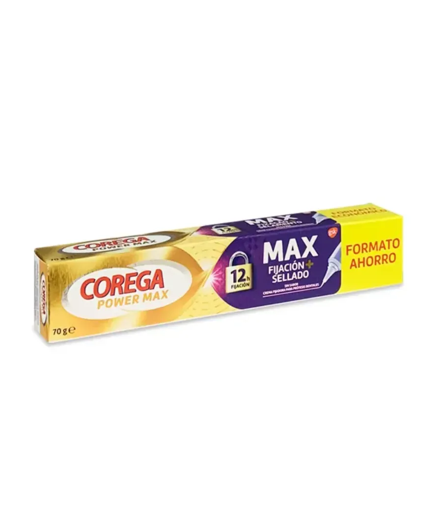 COREGA MAX FIJACION + SELLADO ADHESIVO PROTESIS DENTAL 70 GR