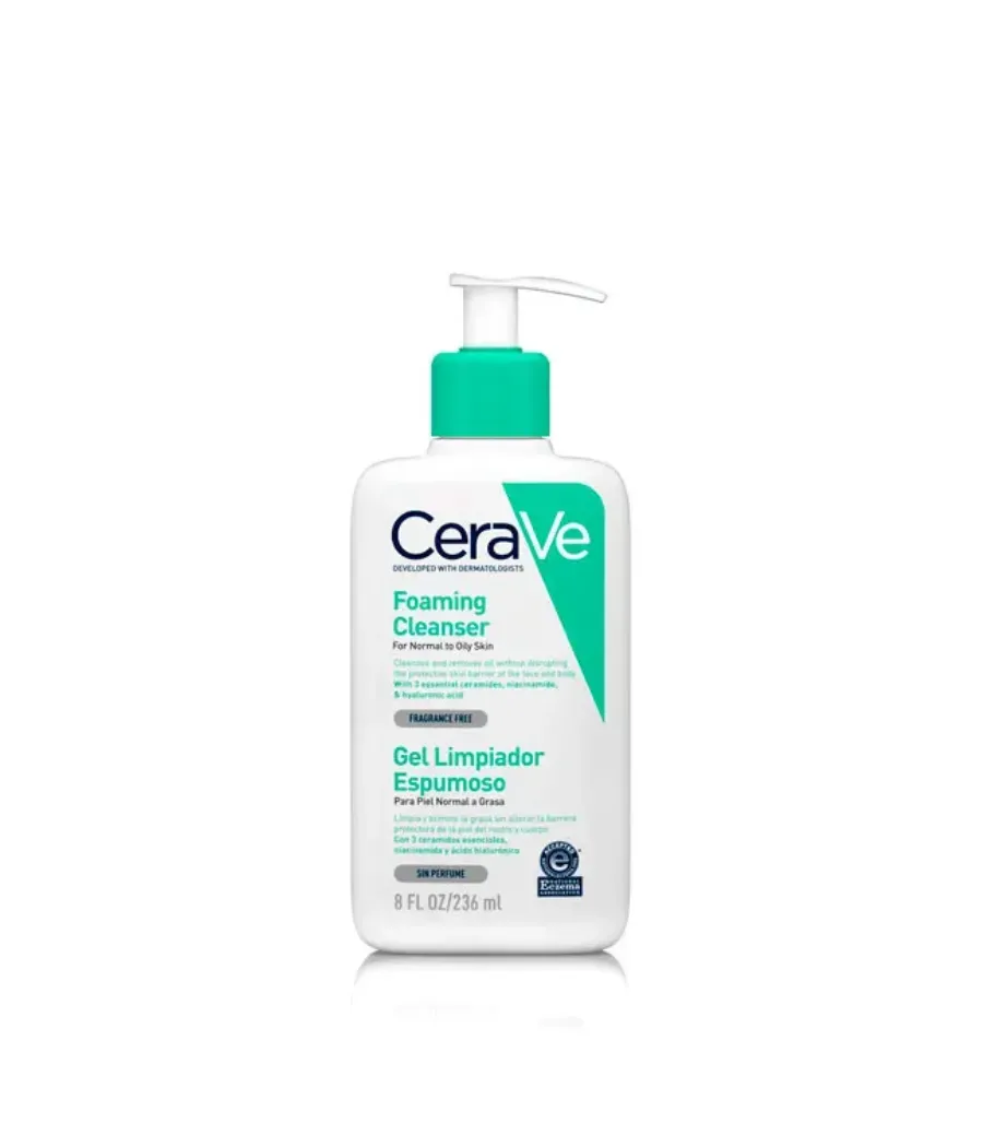 CERAVE GEL LIMPIADOR ESPUMOSO 236 ML