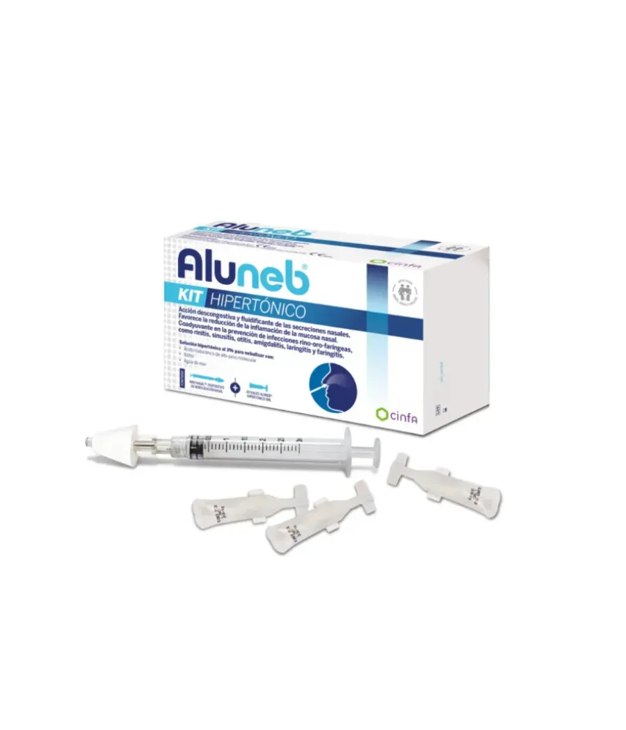 ALUNEB HIPERTONICO KIT 20 VIALES 5 ML + 1 DISPOSITIVO