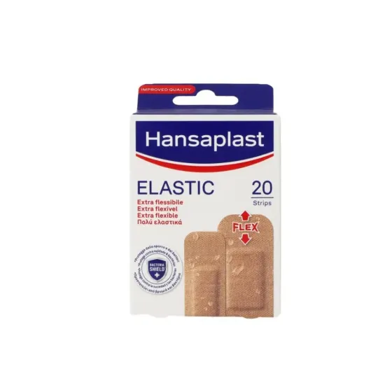 HANSAPLAST ELASTIC APOSITO ADHESIVO 2 TAMAÑOS 20 UNIDADES