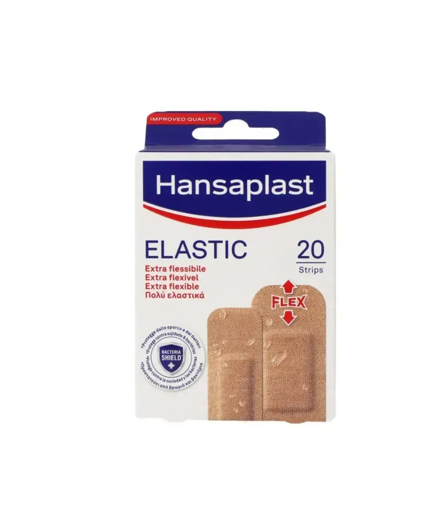 HANSAPLAST ELASTIC APOSITO ADHESIVO 2 TAMAÑOS 20 UNIDADES