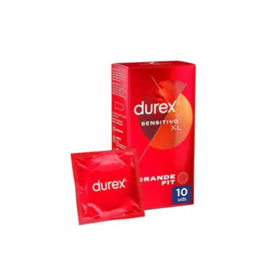 DUREX SENSITIVO XL PRESERVATIVOS 10 UNIDADES