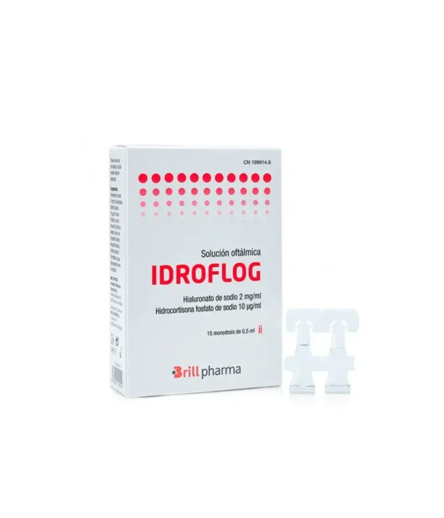 IDROFLOG SOLUCION OFTALMICA  15 MONODOSIS 0,5 ML