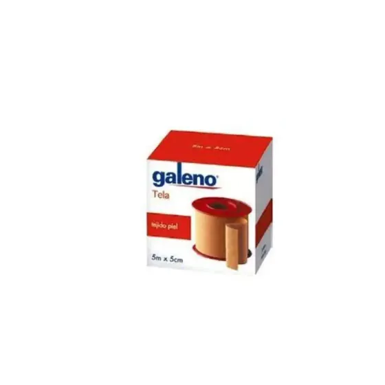 GALENO ESPARADRAPO HIPOALERGICO TELA 5 M x 5 CM COLOR PIEL 1 UNIDAD