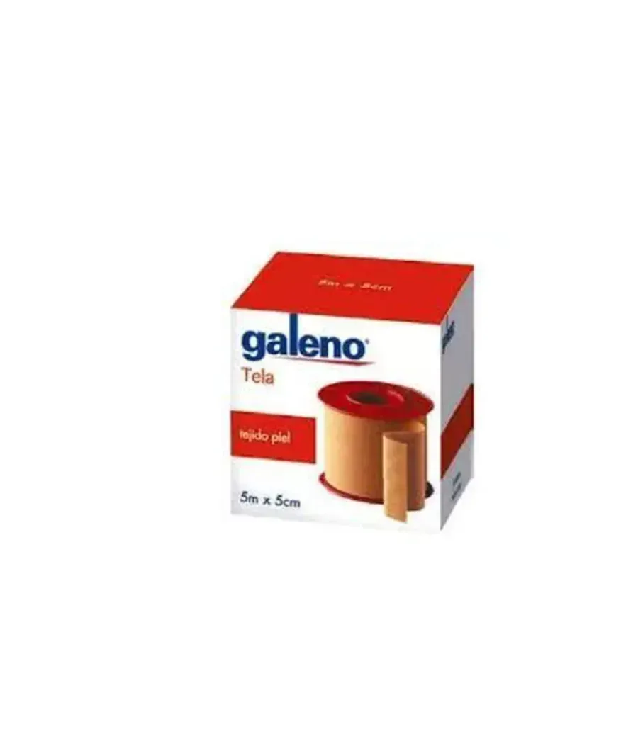 GALENO ESPARADRAPO HIPOALERGICO TELA 5 M x 5 CM COLOR PIEL 1 UNIDAD