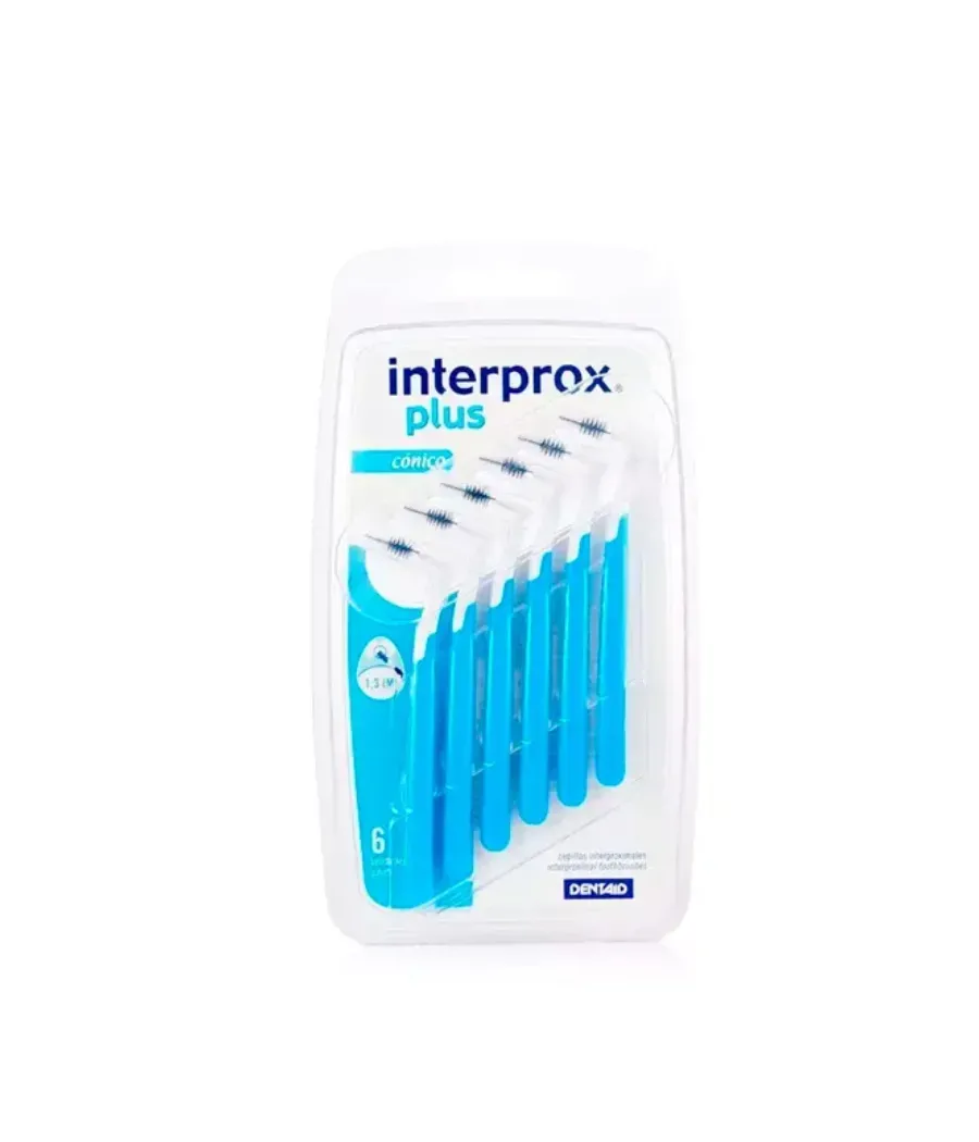 INTERPROX PLUS CONICO CEPILLOS INTERPROXIMALES 6 UNIDADES