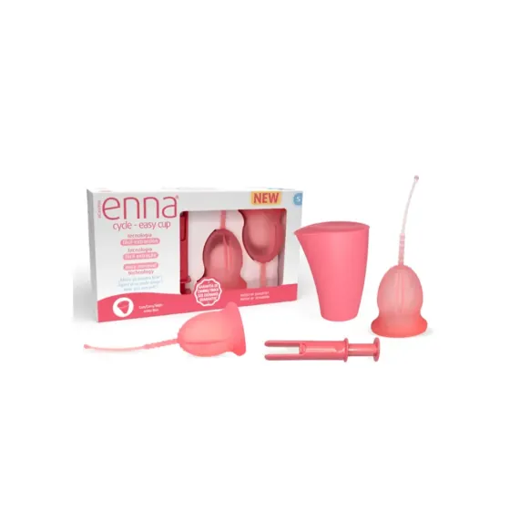 ENNA EASY COPA MENSTRUAL TALLA S 2 UNIDADES + CAJA + APLICADOR