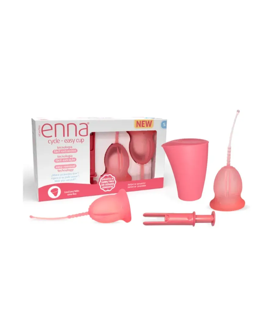 ENNA EASY COPA MENSTRUAL TALLA S 2 UNIDADES + CAJA + APLICADOR