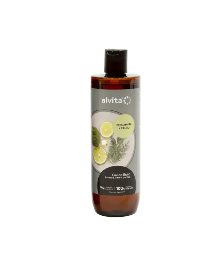 ALVITA GEL DE BAÑO BERGAMOTA Y CEDRO 400 ML