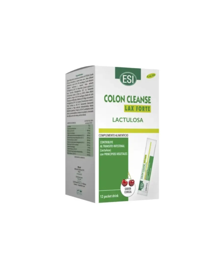 ESI COLON CLEANSE LAX FORTE SABOR CEREZA 12 POCKET DRINK 20 ML