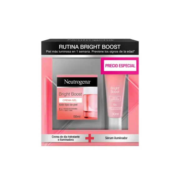 NEUTROGENA BRIGHT BOOST CREMA GEL 50 ML + SERUM 30 ML