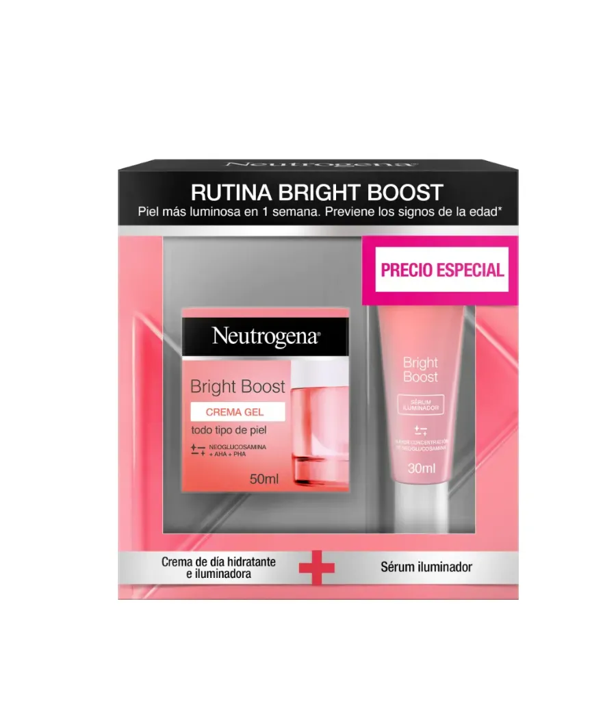 NEUTROGENA BRIGHT BOOST CREMA GEL 50 ML + SERUM 30 ML