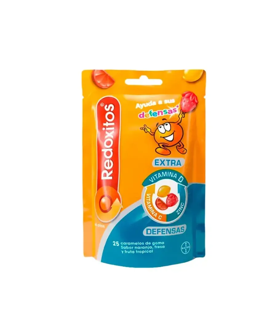 REDOXITOS EXTRA DEFENSAS SABOR NARANJA 25 CARAMELOS DE GOMA