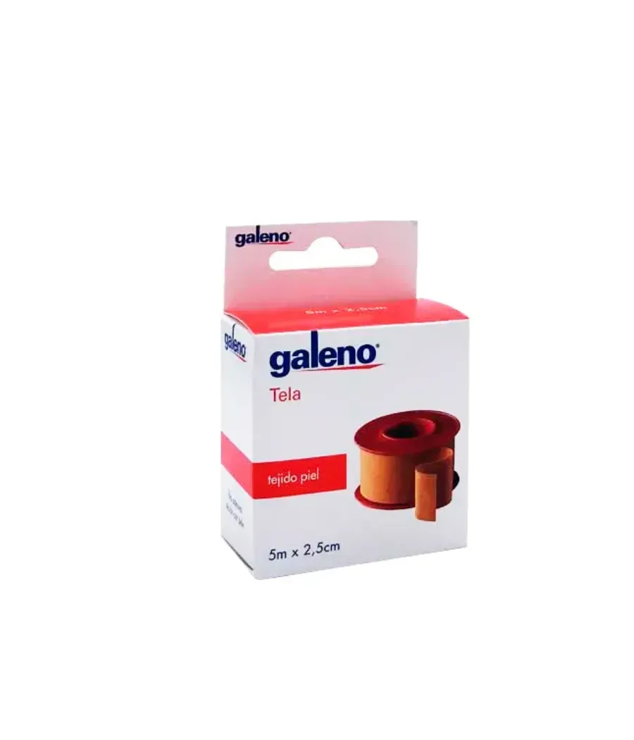 GALENO ESPARADRAPO TELA 5 M x 2,5 CM COLOR PIEL 1 UNIDAD