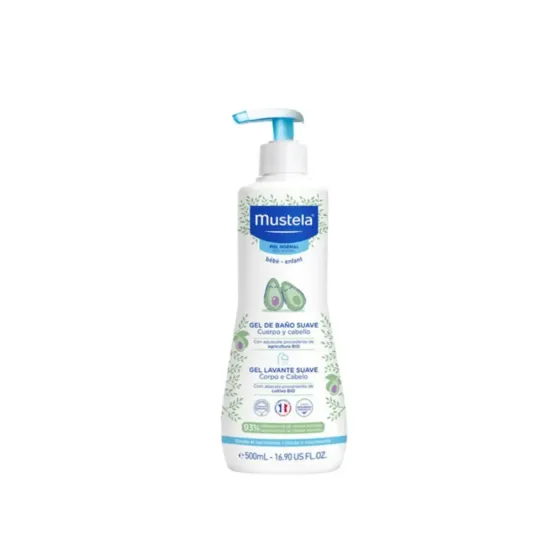 MUSTELA DERMO GEL SIN JABON CON DOSIFICADOR 500 ML