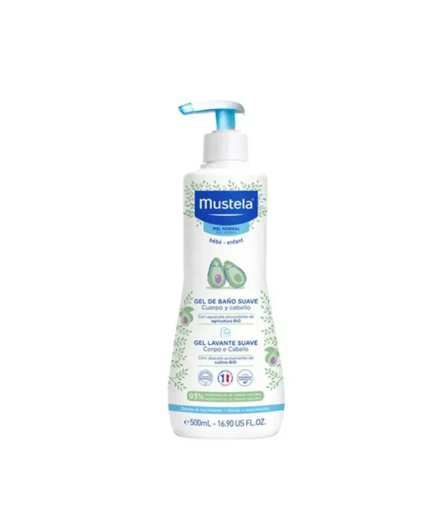 MUSTELA DERMO GEL SIN JABON CON DOSIFICADOR 500 ML