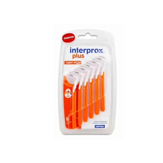 INTERPROX PLUS SUPER MICRO CEPILLOS INTERDENTALES 6 UNIDADES