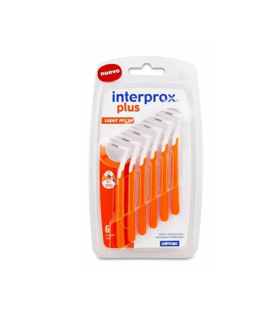 INTERPROX PLUS SUPER MICRO CEPILLOS INTERDENTALES 6 UNIDADES