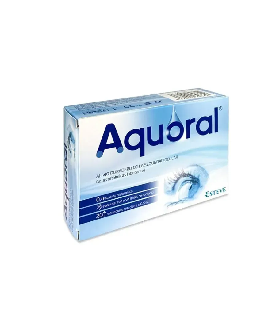 AQUORAL GOTAS OFTALMICAS LUBRICANTES ESTERILES 20 MONODOSIS